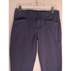 Patagonia Women Blue Soft Stretch Cotton Cargo Pants 6 *READ